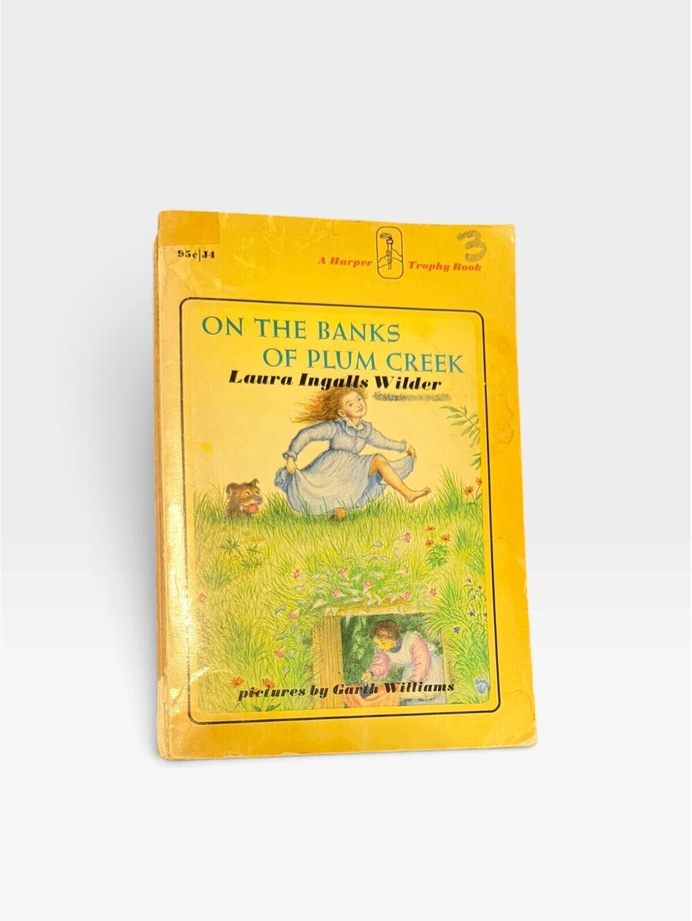 Vintage On the Banks of Plum Creek Laura Ingalls Wilder Harper Trophy Paperback